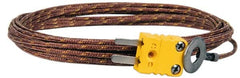 Thermo Electric - 0 to 900°F, K Surface, Thermocouple Probe - 25 Ft. Cable Length, Mini Connector, 15 Sec Response Time - Makers Industrial Supply