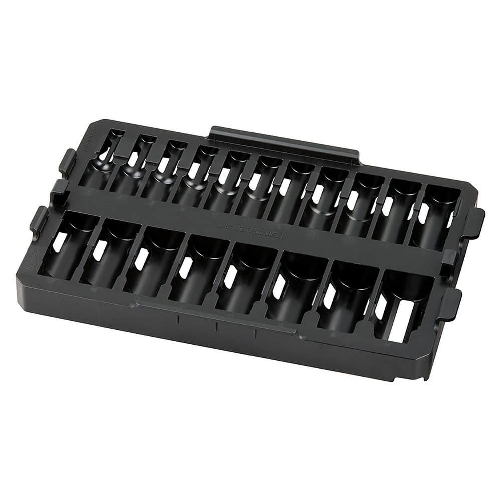 Socket Holders & Trays; Type: Tray; Drive Size: 0.375 in; Number Of Sockets Held: 19; Tool Type: Tray; Drive Size: 0.375 in