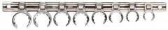 Proto - 8 Piece Flare Nut Crowfoot Wrench Set - 5/8 to 1-1/16", with Clip Rail - Makers Industrial Supply