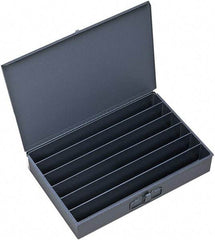 Durham - 18 Inches Wide x 3 Inches High x 12 Inches Deep Compartment Box - Steel , 6 Compartments - Makers Industrial Supply