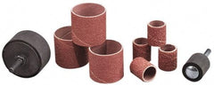 Made in USA - 150 Grit Aluminum Oxide Coated Spiral Band - 2" Diam x 9" Wide, Very Fine Grade - Makers Industrial Supply