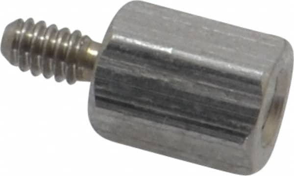 Electro Hardware - #2-56, 1/4" OAL, 3/16" Across Flats, Stainless Steel Hex Male/Female Circuit Board Standoffs - 3/16" Thread Depth, 1/4" Body Length, Uncoated - Makers Industrial Supply