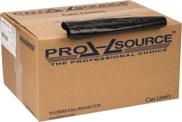 PRO-SOURCE - 2 mil Thick, Heavy-Duty Trash Bags - 43" Wide x 47" High, Black - Makers Industrial Supply