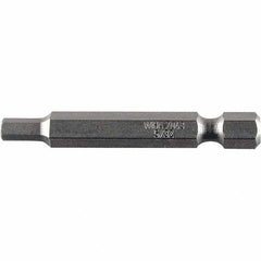 Wiha - 1/8" Power Bit - 1/4" Drive, 2" OAL - Makers Industrial Supply