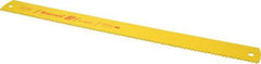 Starrett - 21" Long, 4 Teeth per Inch, Bi-Metal Power Hacksaw Blade - Toothed Edge, 1-7/8" Wide x 0.088" Thick - Makers Industrial Supply