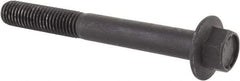 Value Collection - M12x1.75 Metric Coarse, 100mm Length Under Head, Hex Drive Flange Bolt - 40mm Thread Length, Grade 10.9 Alloy Steel, Smooth Flange, Phosphate & Oil Finish - Makers Industrial Supply