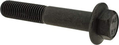 Value Collection - M16x2.00 Metric Coarse, 90mm Length Under Head, Hex Drive Flange Bolt - 50mm Thread Length, Grade 10.9 Alloy Steel, Smooth Flange, Phosphate & Oil Finish - Makers Industrial Supply