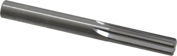 Hertel - 3/8" Solid Carbide 6 Flute Chucking Reamer - Straight Flute, 3/8" Straight Shank, 1-1/4" Flute Length, 3-1/2" OAL - Makers Industrial Supply