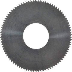 Made in USA - 1-3/4" Diam x 0.01" Blade Thickness x 5/8" Arbor Hole Diam, 90 Tooth Slitting and Slotting Saw - Arbor Connection, Solid Carbide, Concave Ground - Makers Industrial Supply