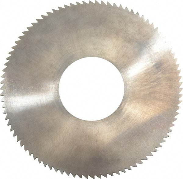 Made in USA - 1-3/4" Diam x 0.032" Blade Thickness x 5/8" Arbor Hole Diam, 90 Tooth Slitting and Slotting Saw - Arbor Connection, Solid Carbide, Concave Ground - Makers Industrial Supply