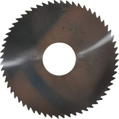 Made in USA - 2-1/4" Diam x 0.04" Blade Thickness x 5/8" Arbor Hole Diam, 60 Tooth Slitting and Slotting Saw - Arbor Connection, Solid Carbide, Concave Ground - Makers Industrial Supply