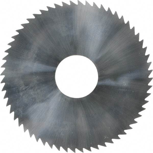 Made in USA - 2-1/4" Diam x 0.072" Blade Thickness x 5/8" Arbor Hole Diam, 60 Tooth Slitting and Slotting Saw - Arbor Connection, Solid Carbide, Concave Ground - Makers Industrial Supply