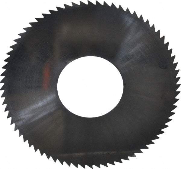 Made in USA - 2-3/4" Diam x 0.016" Blade Thickness x 1" Arbor Hole Diam, 72 Tooth Slitting and Slotting Saw - Arbor Connection, Solid Carbide, Concave Ground - Makers Industrial Supply