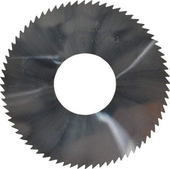 Made in USA - 2-3/4" Diam x 0.04" Blade Thickness x 1" Arbor Hole Diam, 72 Tooth Slitting and Slotting Saw - Arbor Connection, Solid Carbide, Concave Ground - Makers Industrial Supply