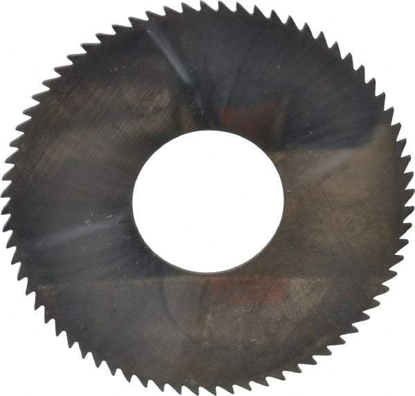 Made in USA - 2-3/4" Diam x 0.051" Blade Thickness x 1" Arbor Hole Diam, 72 Tooth Slitting and Slotting Saw - Arbor Connection, Solid Carbide, Concave Ground - Makers Industrial Supply