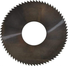 Made in USA - 2-3/4" Diam x 0.064" Blade Thickness x 1" Arbor Hole Diam, 72 Tooth Slitting and Slotting Saw - Arbor Connection, Solid Carbide, Concave Ground - Makers Industrial Supply