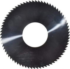 Made in USA - 2-3/4" Diam x 0.072" Blade Thickness x 1" Arbor Hole Diam, 72 Tooth Slitting and Slotting Saw - Arbor Connection, Solid Carbide, Concave Ground - Makers Industrial Supply