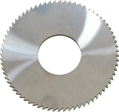 Made in USA - 2-3/4" Diam x 0.091" Blade Thickness x 1" Arbor Hole Diam, 72 Tooth Slitting and Slotting Saw - Arbor Connection, Solid Carbide, Concave Ground - Makers Industrial Supply