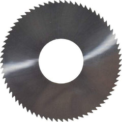 Made in USA - 2-3/4" Diam x 0.102" Blade Thickness x 1" Arbor Hole Diam, 72 Tooth Slitting and Slotting Saw - Arbor Connection, Solid Carbide, Concave Ground - Makers Industrial Supply