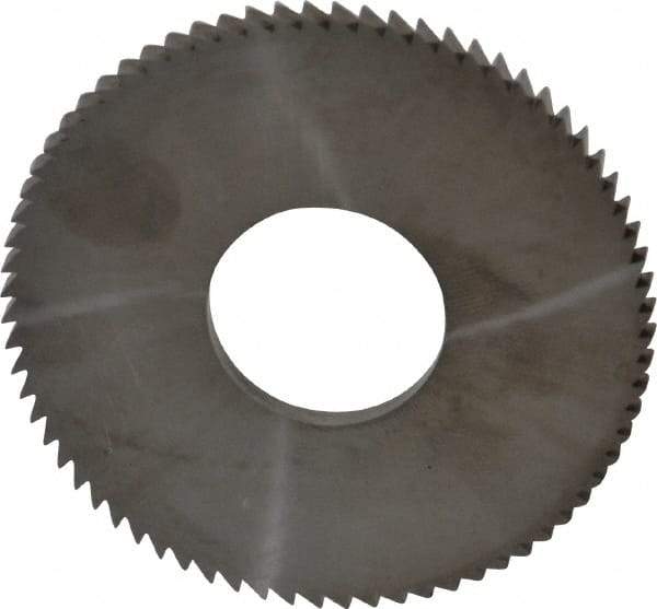 Made in USA - 2-3/4" Diam x 0.144" Blade Thickness x 1" Arbor Hole Diam, 72 Tooth Slitting and Slotting Saw - Arbor Connection, Solid Carbide, Concave Ground - Makers Industrial Supply