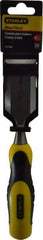 Stanley - 9" OAL x 1-1/2" Blade Width Wood Chisel - 1-1/2" Tip, Polypropylene Handle - Makers Industrial Supply