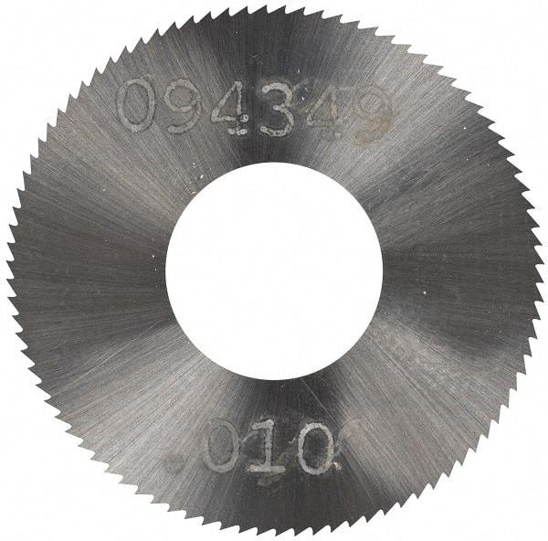 Made in USA - 1" Diam x 0.01" Blade Thickness, 3/8" Arbor Hole Diam, 98 Teeth, Solid Carbide Jeweler's Saw - Uncoated - Makers Industrial Supply