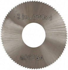 Made in USA - 1-1/2" Diam x 0.008" Blade Thickness, 1/2" Arbor Hole Diam, 140 Teeth, Solid Carbide, Jeweler's Saw - Uncoated - Makers Industrial Supply