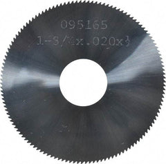 Made in USA - 1-3/4" Diam x 0.02" Blade Thickness, 1/2" Arbor Hole Diam, 130 Teeth, Solid Carbide, Jeweler's Saw - Uncoated - Makers Industrial Supply