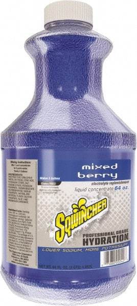 Sqwincher - 64 oz Bottle Mixed Berry Activity Drink - Liquid Concentrate, Yields 5 Gal - Makers Industrial Supply