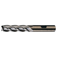 ‎1-1/2″ × 1-1/4″ × 8″ × 10-1/2″ RHS / RHC HSS-CO 8% (M42) Cobalt, Single End, 6-Flute, Center Cutting End Mill - TiCN - Exact Industrial Supply