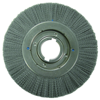 12 x 1-1/4 x 2'' Arbor - Crimped Nylox Filament 120 Grit Straight Wheel - Makers Industrial Supply