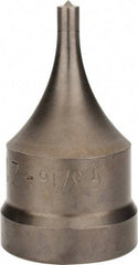 Cleveland Steel Tool - 1/4 Inch Diameter Round Ironworker Die - 1-1/2 Inch Head Diameter, 1 Inch Head Height - Makers Industrial Supply