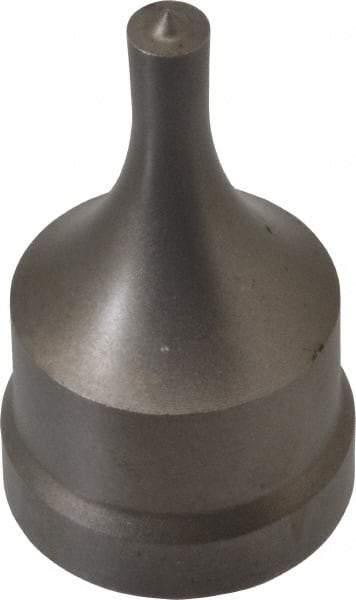 Cleveland Steel Tool - 1/4 Inch Diameter Round Ironworker Punch - 1-1/32 Inch Body Diameter, 1-5/32 Inch Head Diameter, 1-15/16 Inch Overall Length - Makers Industrial Supply