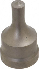 Cleveland Steel Tool - 3/8 Inch Diameter Round Ironworker Punch - 1-1/32 Inch Body Diameter, 1-5/32 Inch Head Diameter, 1-15/16 Inch Overall Length - Makers Industrial Supply