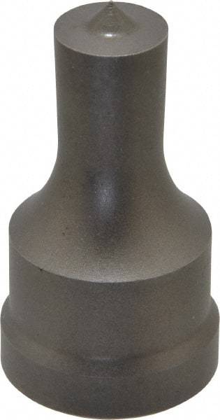 Cleveland Steel Tool - 9/16 Inch Diameter Round Ironworker Punch - 1-1/32 Inch Body Diameter, 1-5/32 Inch Head Diameter, 1-15/16 Inch Overall Length - Makers Industrial Supply