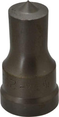 Cleveland Steel Tool - 3/4 Inch Diameter Round Ironworker Punch - 1-1/32 Inch Body Diameter, 1-5/32 Inch Head Diameter, 1-15/16 Inch Overall Length - Makers Industrial Supply