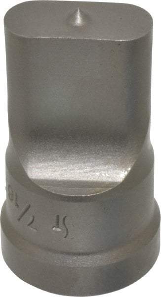 Cleveland Steel Tool - 7/16 Inch Wide Oblong Ironworker Punch - 1-1/32 Inch Body Diameter, 1-5/32 Inch Head Diameter, 1-15/16 Inch Overall Length - Makers Industrial Supply