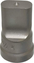 Cleveland Steel Tool - 7/16 Inch Wide Oblong Ironworker Punch - 1-1/32 Inch Body Diameter, 1-5/32 Inch Head Diameter, 1-15/16 Inch Overall Length - Makers Industrial Supply