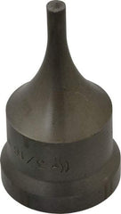 Cleveland Steel Tool - 3/16 Inch Diameter Round Ironworker Punch - 1-1/16 Inch Body Diameter, 1-7/32 Inch Head Diameter, 2-1/8 Inch Overall Length - Makers Industrial Supply