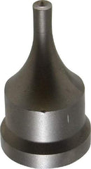 Cleveland Steel Tool - 1/4 Inch Diameter Round Ironworker Punch - 1-1/16 Inch Body Diameter, 1-7/32 Inch Head Diameter, 2-1/8 Inch Overall Length - Makers Industrial Supply