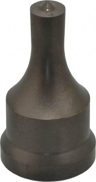 Cleveland Steel Tool - 7/16 Inch Diameter Round Ironworker Punch - 1-1/16 Inch Body Diameter, 1-7/32 Inch Head Diameter, 2-1/8 Inch Overall Length - Makers Industrial Supply