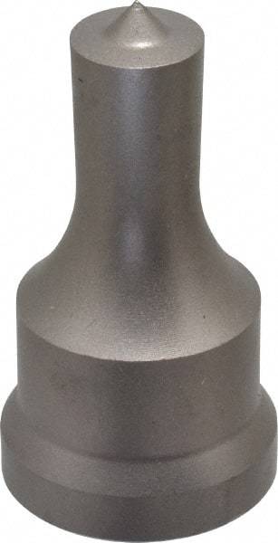 Cleveland Steel Tool - 9/16 Inch Diameter Round Ironworker Punch - 1-1/16 Inch Body Diameter, 1-7/32 Inch Head Diameter, 2-1/8 Inch Overall Length - Makers Industrial Supply