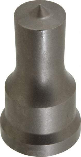 Cleveland Steel Tool - 3/4 Inch Diameter Round Ironworker Punch - 1-1/16 Inch Body Diameter, 1-7/32 Inch Head Diameter, 2-1/8 Inch Overall Length - Makers Industrial Supply