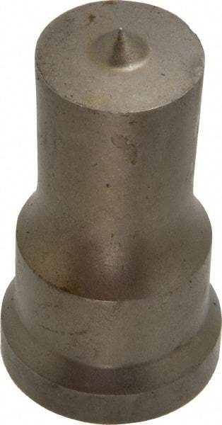 Cleveland Steel Tool - 7/8 Inch Diameter Round Ironworker Punch - 1-1/16 Inch Body Diameter, 1-7/32 Inch Head Diameter, 2-1/8 Inch Overall Length - Makers Industrial Supply