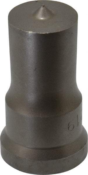 Cleveland Steel Tool - 15/16 Inch Diameter Round Ironworker Punch - 1-1/16 Inch Body Diameter, 1-7/32 Inch Head Diameter, 2-1/8 Inch Overall Length - Makers Industrial Supply