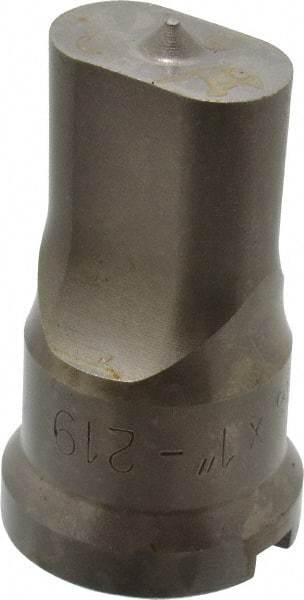 Cleveland Steel Tool - 9/16 Inch Wide Oblong Ironworker Punch - 1-1/16 Inch Body Diameter, 1-7/32 Inch Head Diameter, 2-1/8 Inch Overall Length - Makers Industrial Supply