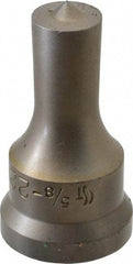 Cleveland Steel Tool - 5/8 Inch Diameter Round Ironworker Punch - 1-1/16 Inch Body Diameter, 1.24 Inch Head Diameter, 2-3/16 Inch Overall Length - Makers Industrial Supply