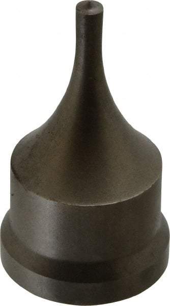 Cleveland Steel Tool - 7/32 Inch Diameter Round Ironworker Punch - 1-7/32 Inch Body Diameter, 1-3/8 Inch Head Diameter, 2-3/8 Inch Overall Length - Makers Industrial Supply