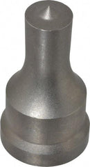 Cleveland Steel Tool - 11/16 Inch Diameter Round Ironworker Punch - 1-7/32 Inch Body Diameter, 1-3/8 Inch Head Diameter, 2-3/8 Inch Overall Length - Makers Industrial Supply