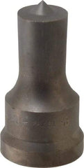 Cleveland Steel Tool - 13/16 Inch Diameter Round Ironworker Punch - 1-7/32 Inch Body Diameter, 1-3/8 Inch Head Diameter, 2-3/8 Inch Overall Length - Makers Industrial Supply